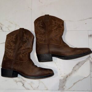 Ariat Brown Leather Cowboy Boots